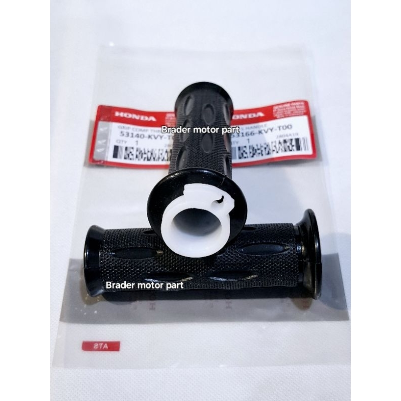 HAND GRIP KARET STANG (1 SET) HONDA BEAT KARBU,VARIO KARBU,SCOOPY,SPACY KARBU
