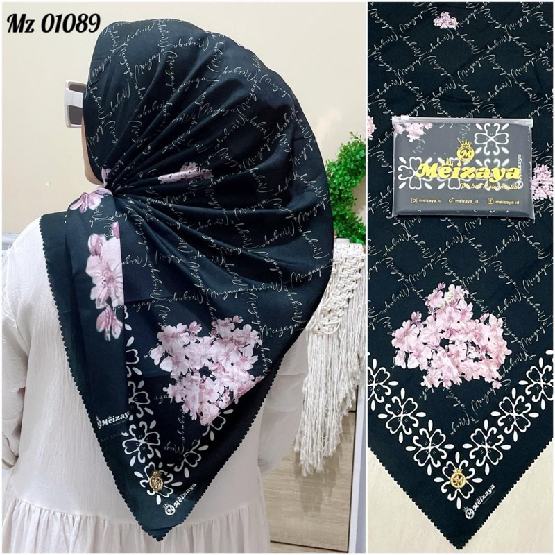Meizaya Scraft Motif Meizaya Jilbab Segiempat Premium