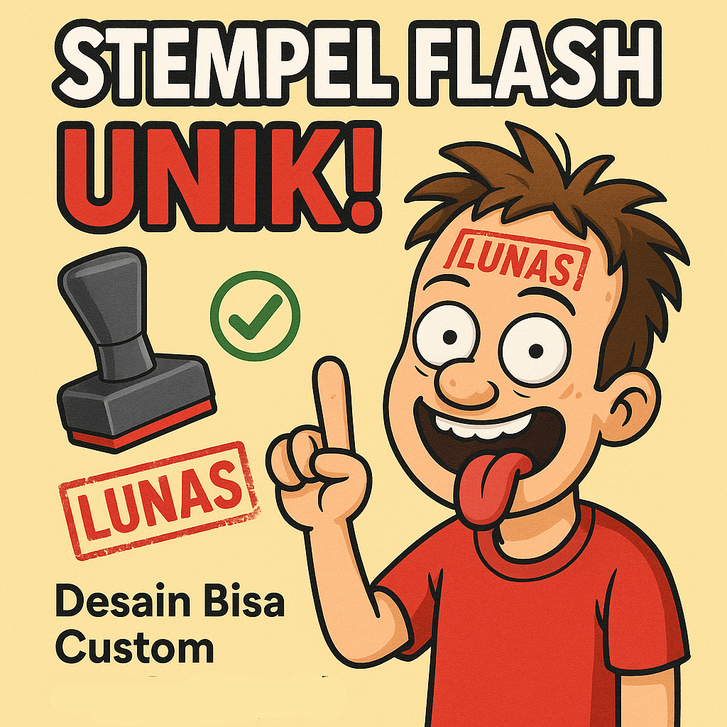 

stempel LUNAS custom kotak dan persegi