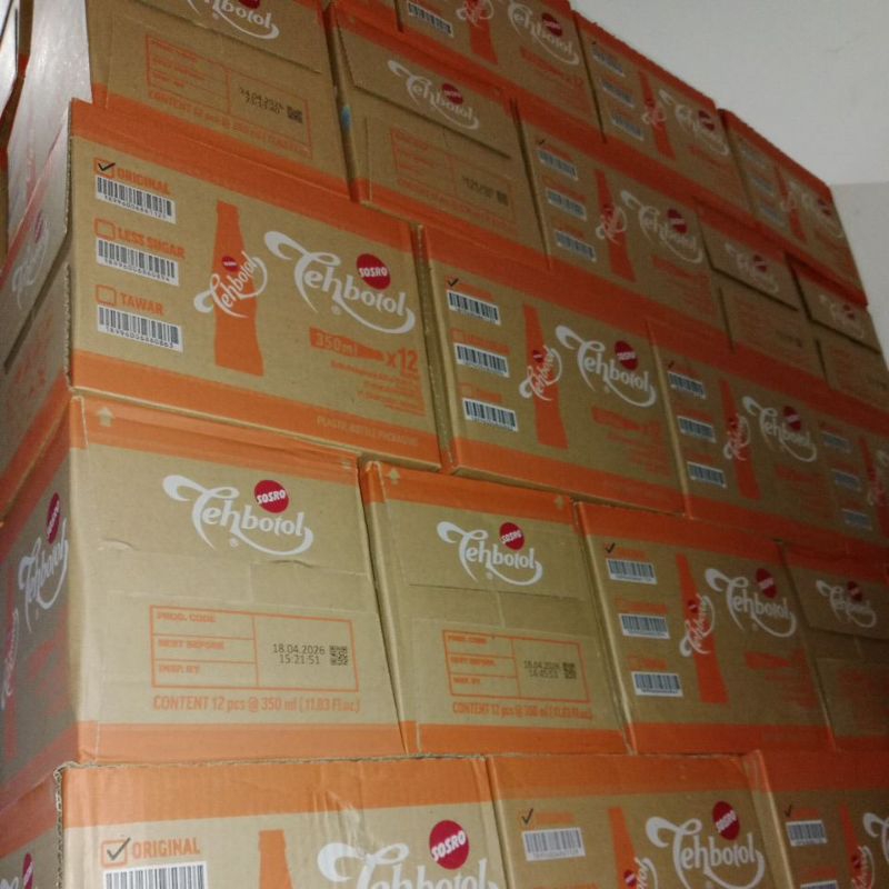 minuman botol teh botol sosro ukuran 350ml