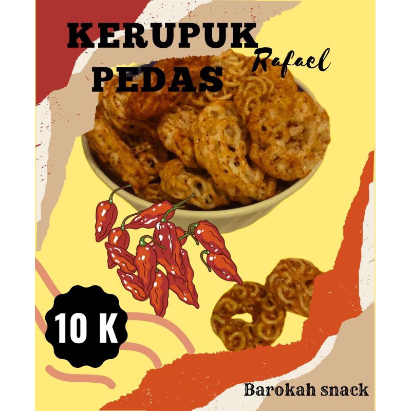 

Kerupuk Pedas Rafael 145gr