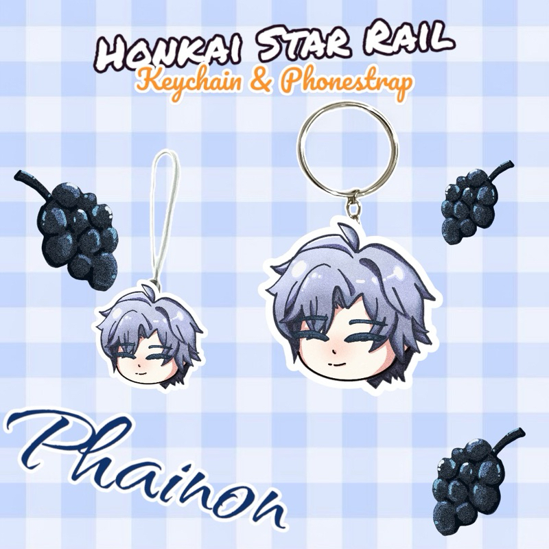 Gantungan Kunci Keychain dan Phonestrap Akrilik Phainon Honkai Star rail Fan-made