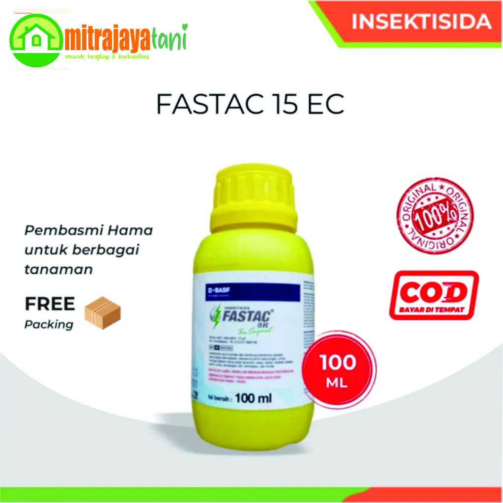 Fastac 100ml Insektisida Obat Pembasmi Hama Tanaman & Obat Kutu Kambing FASTAC 15 EC
