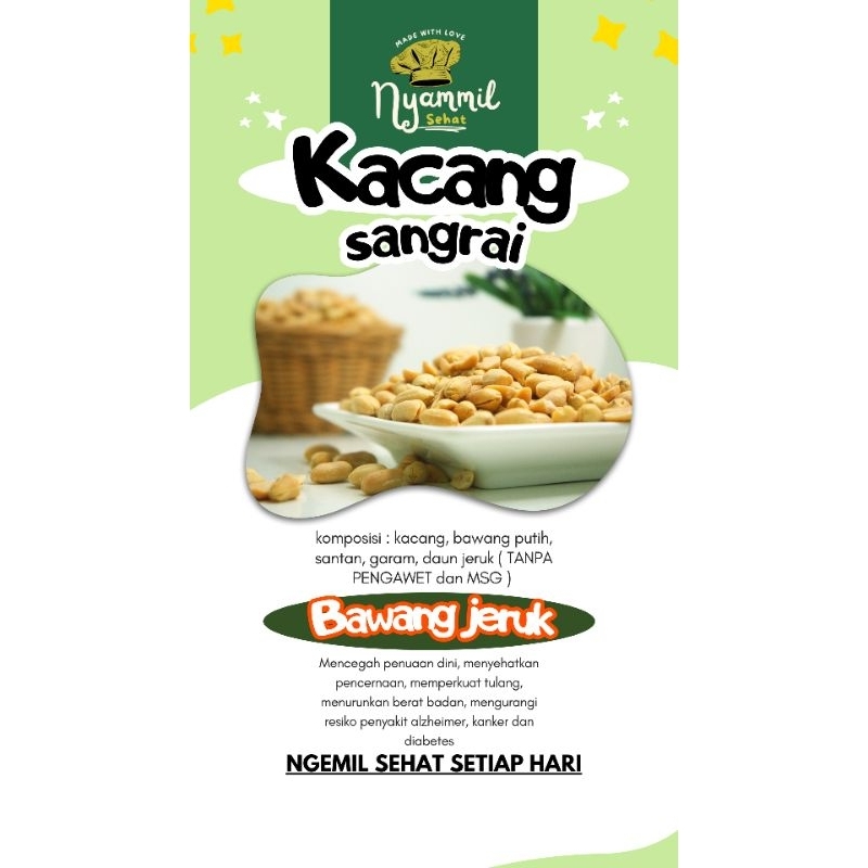 

kacang tanah sangrai SEHAT BERGIZI/CEMILAN DIET SEHAT