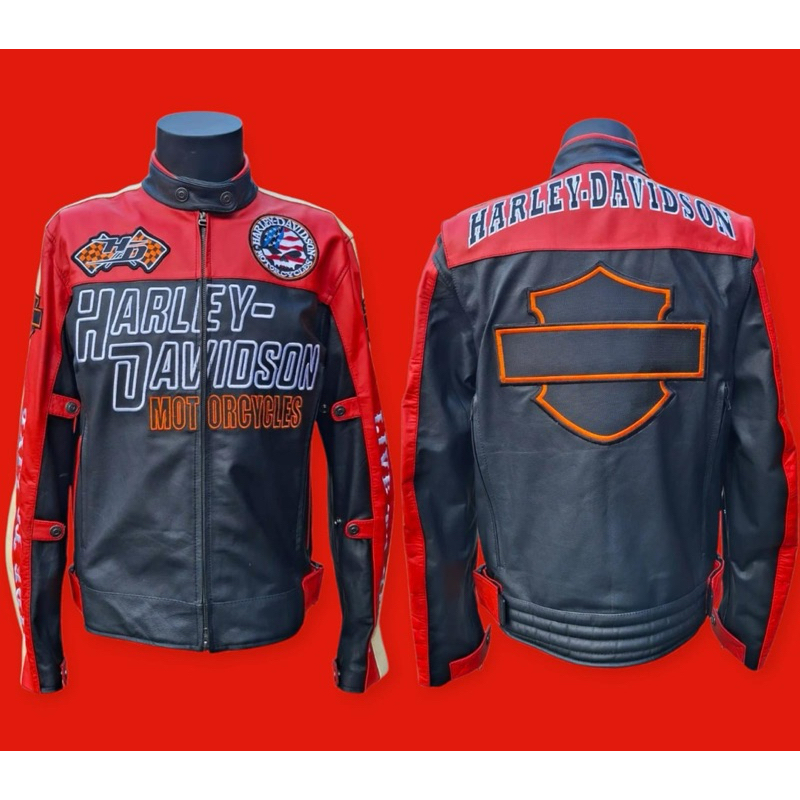 Jacket Kulit Import Harley Davidson Full Protektor