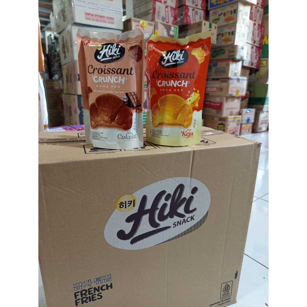 

Hiki croissant ecer 1 pack (isi 10 bungkus) varian keju dan coklat