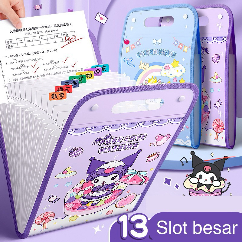 

AJS Organizer kertas A4/map kertas/ dokumen keeper slot handle/ folder map /multilayer folder FF2
