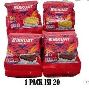 

BISKUAT COKLAT DAN ORIGINAL ISI 20 PCS @7, 6g