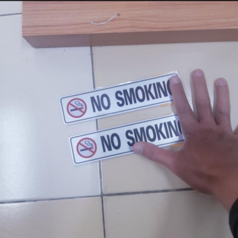 

Stiker Tulisan No Smoking