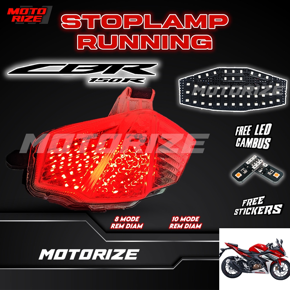 STOPLAMP RUNNING CBR 150 R LAMPU LED REM BELAKANG MOTOR VARIASI MOTORIZE
