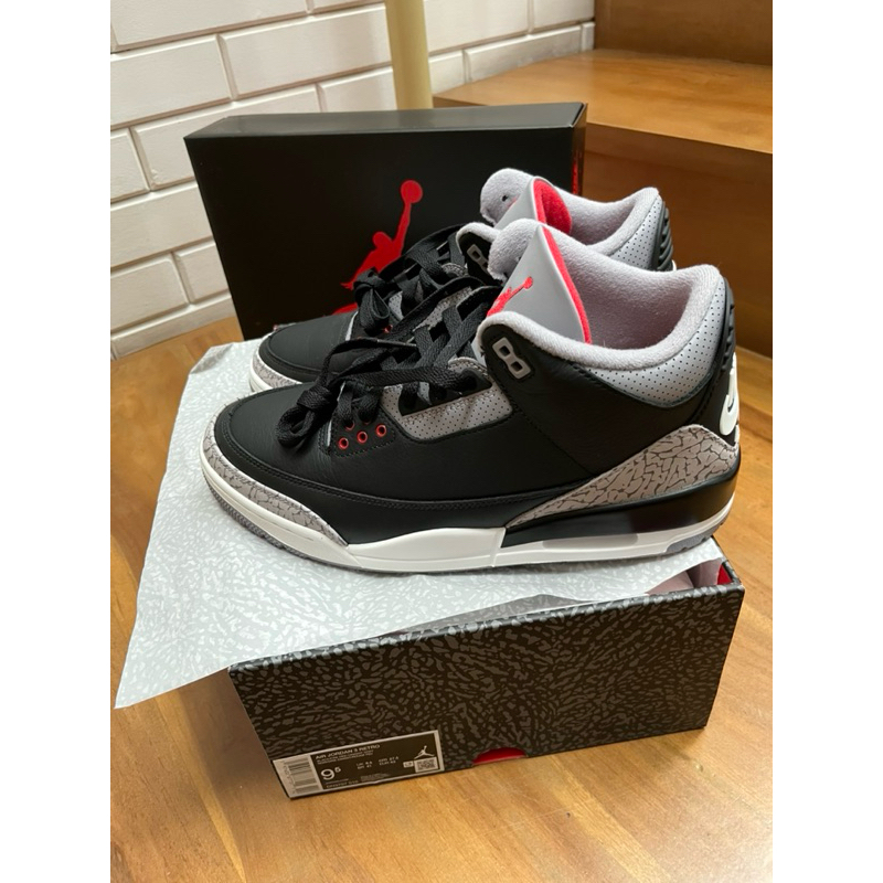 Air Jordan 3 Black Cement ORI BNIB