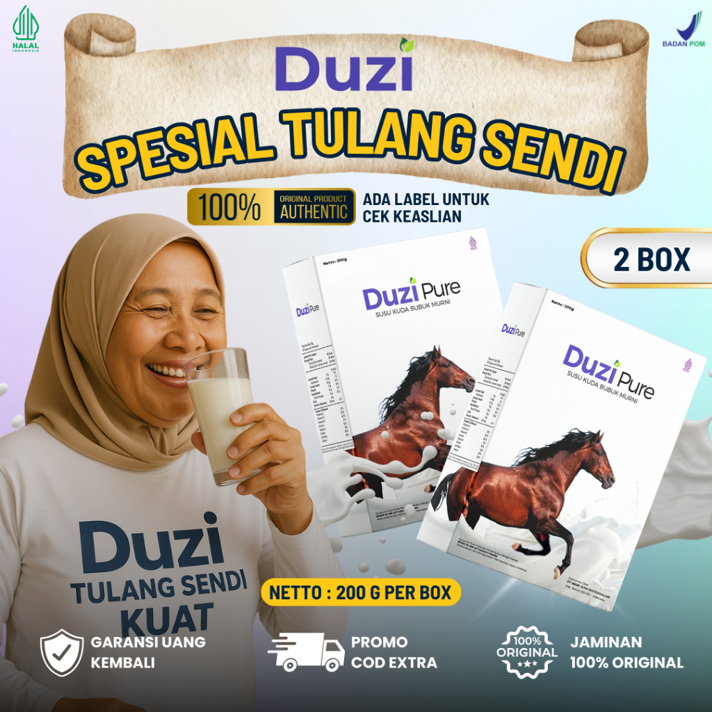 

[BELI 2 DUS - COD] Duzi Pure Susu Kuda Liar Original Asli Lombok Bantu Atasi Nyeri Sendi Asam Urat