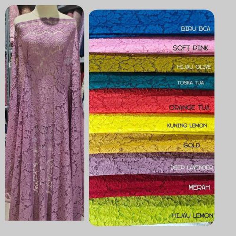 vii kain brokat/Kain Brokat katun/brukat katun/brokat katun meteran/bahan brokat/ brokat cotton