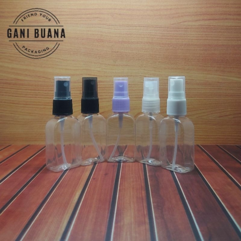 BOTOL SPRAY 30ML KOTAK ANTIS TUTUP SPRAY VARIAN WARNA NECK 18