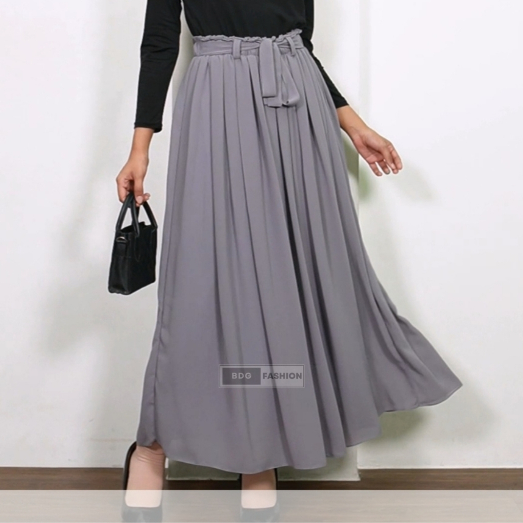 Princess Skirt - Rok Payung Wanita Rok Ceruti Polos Panjang