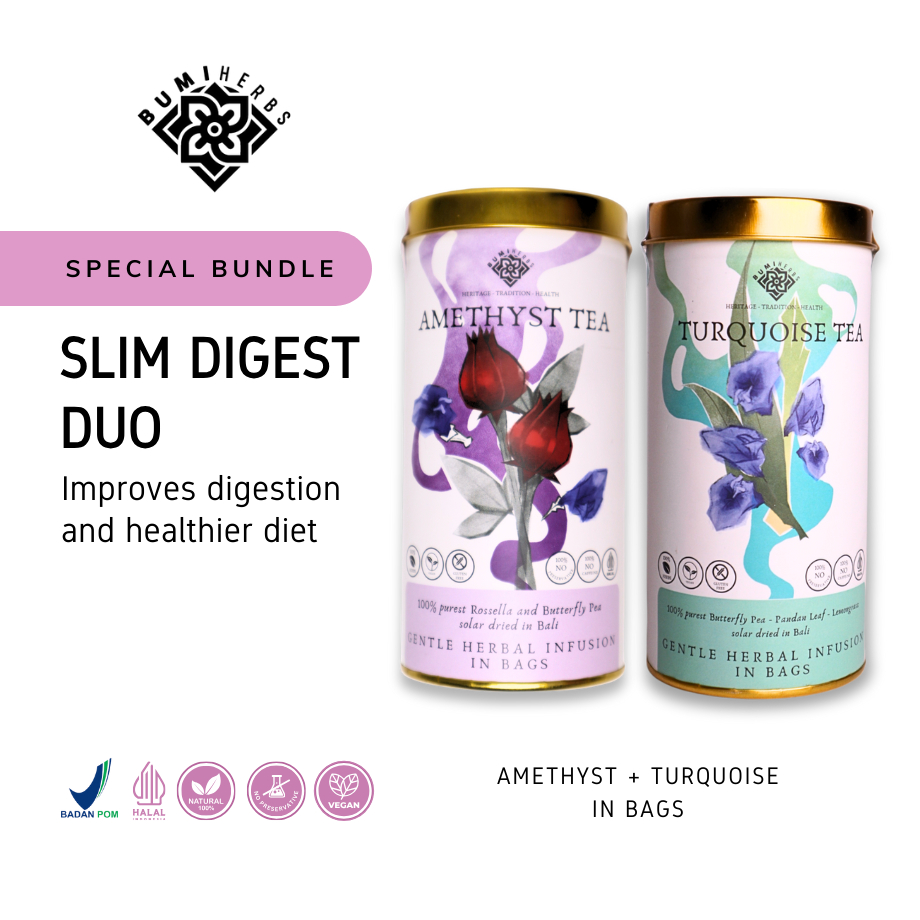 

SLIM DIGEST DUO - Bundle Amethyst and Turquoise (In Bags)