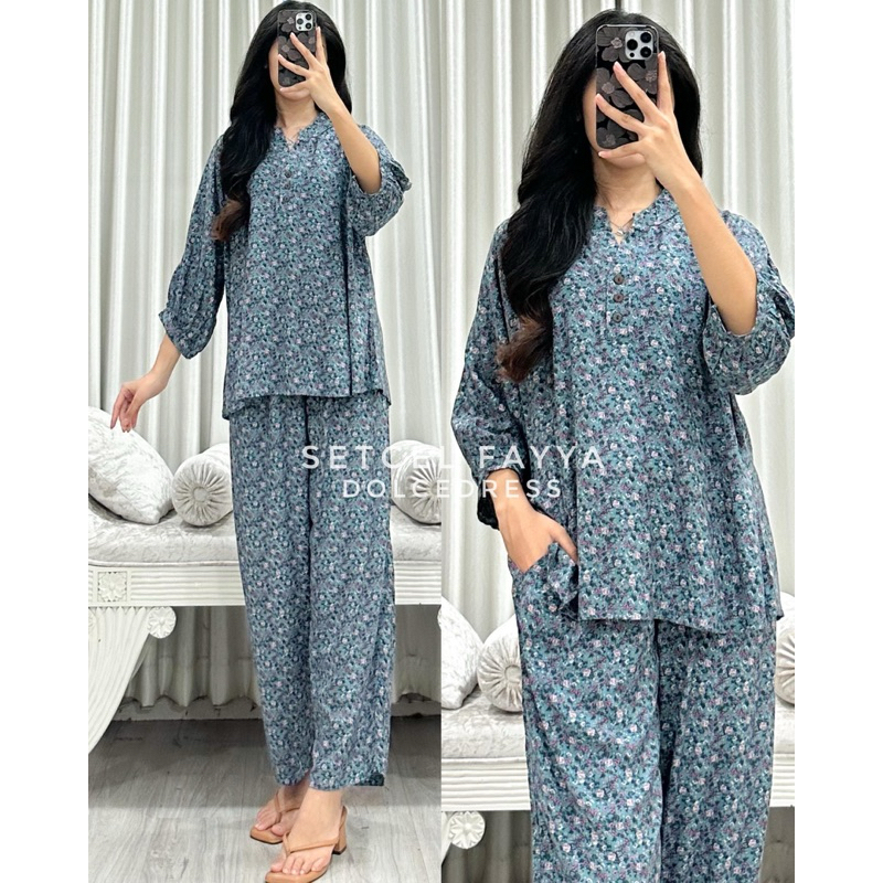 Daster Arab Dolce FAYYA Baju Setelan Daster Setelan Rayon