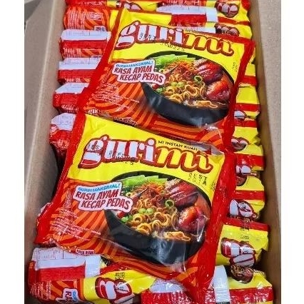 

Mie instant Kuah Gurimi 65gr rasa Ayam pedas dan Kaldu ayam