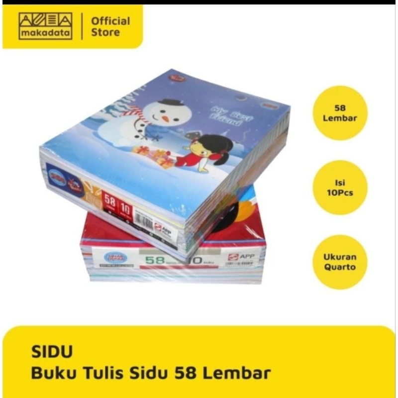 

buku tulis sidu isi 58 lembar