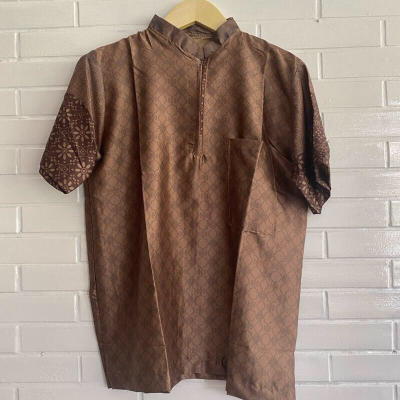 Baju koko -MOTIF RANDOM - BAHAN ARMANI SILK - LD 115 - BAHAN ADEM