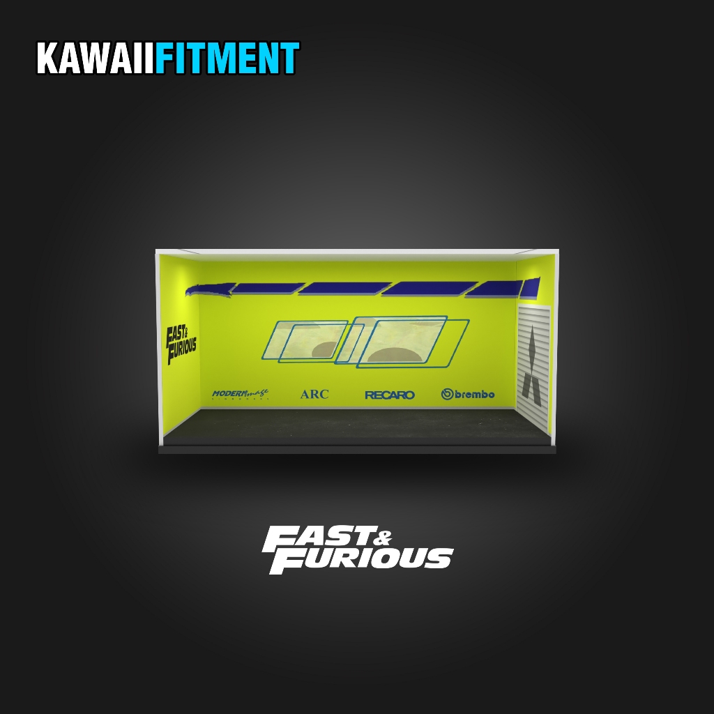 Box Diecast Akrilik Diorama Lancer Evolution Fast And Furious