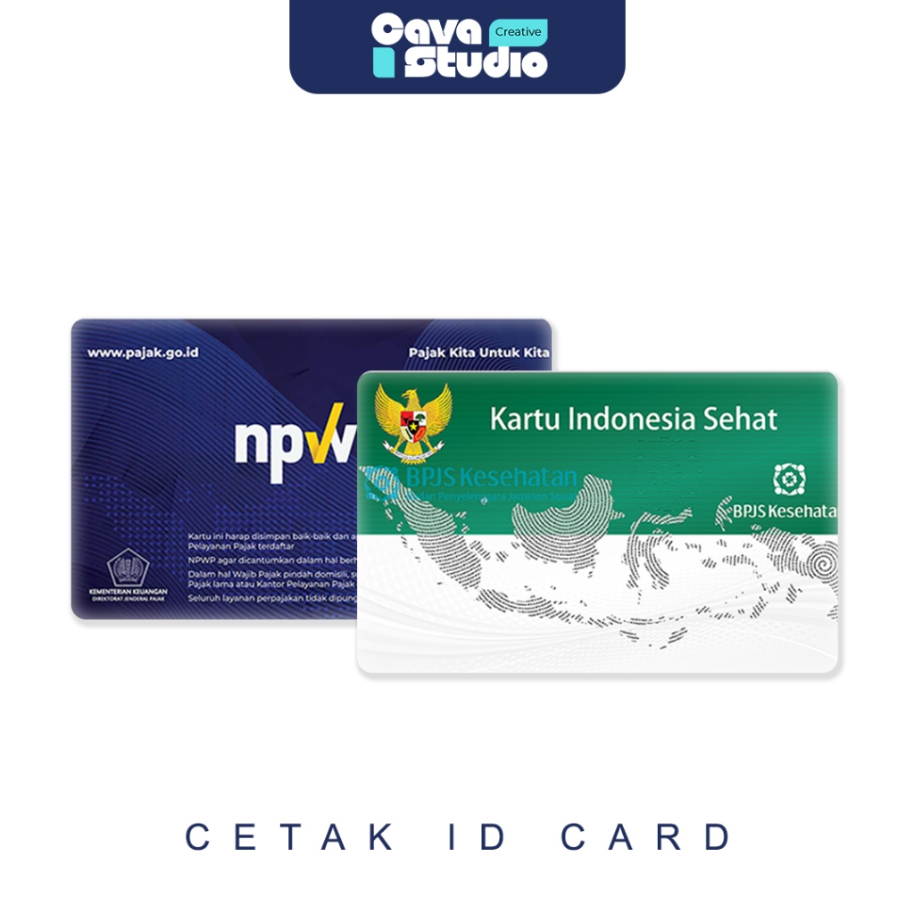 

Cetak ID Card Kartu Digital Fisik Kartu BPJS NPWP Bisa Satuan Anti Luntur Bahan PVC Tebal 2 SISI