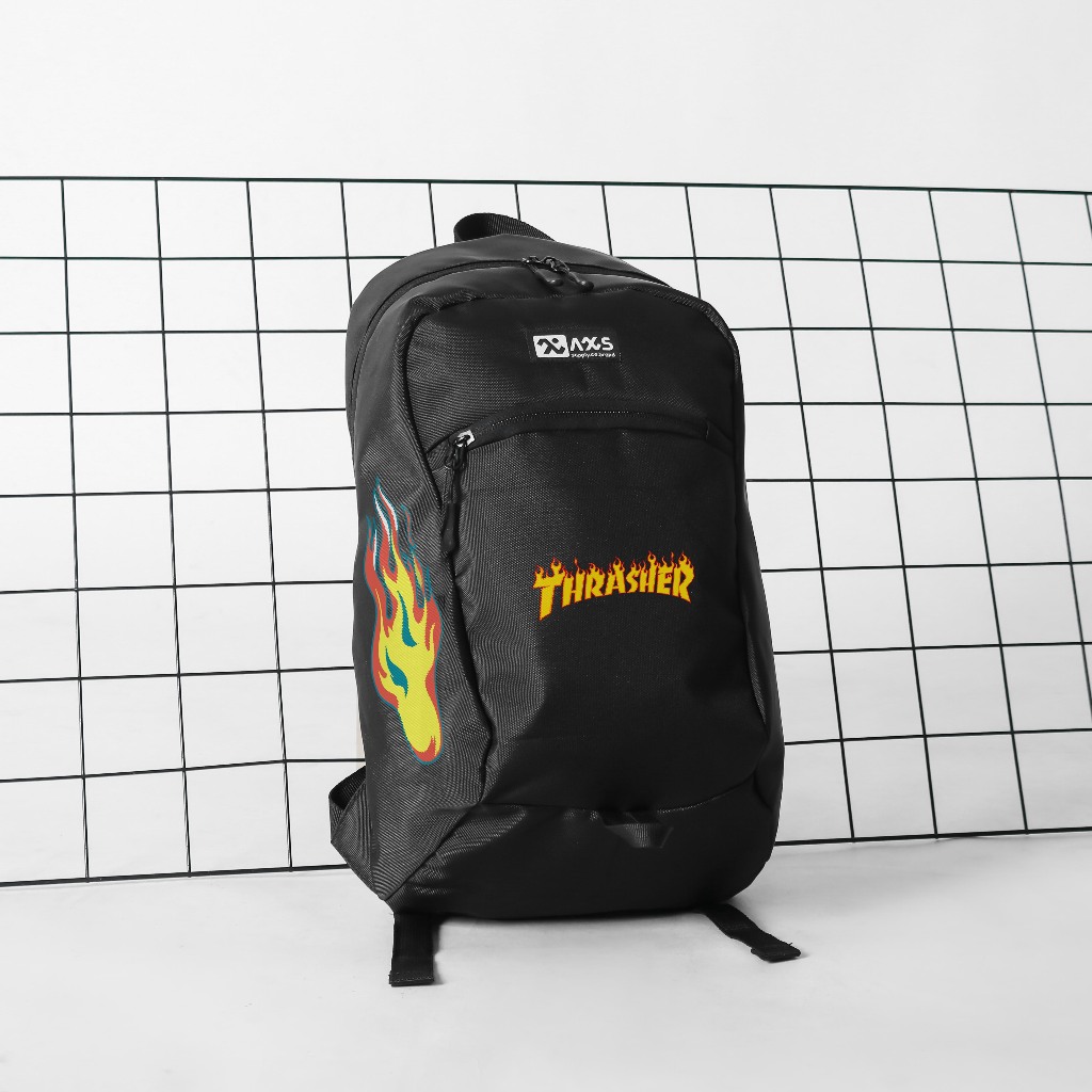 Tas Ransel Olahraga Pria Wanita – Backpack Thrasher Flame Stylish