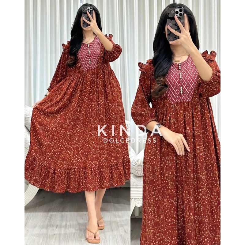aisyahproduk | Daster Arab DOLCE Kinda by Dolcedress - MIDI DRESS CANTIK - Midi dress rayon premium