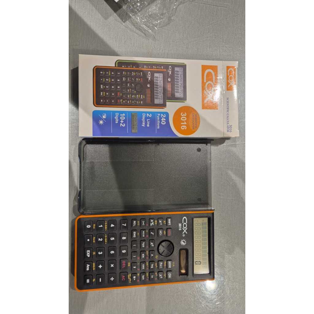 

kalkulator scientific cox 3016 240 fungsi ( mirip 350 ms ) 2 line by bazic usa kalkulator ilmiah