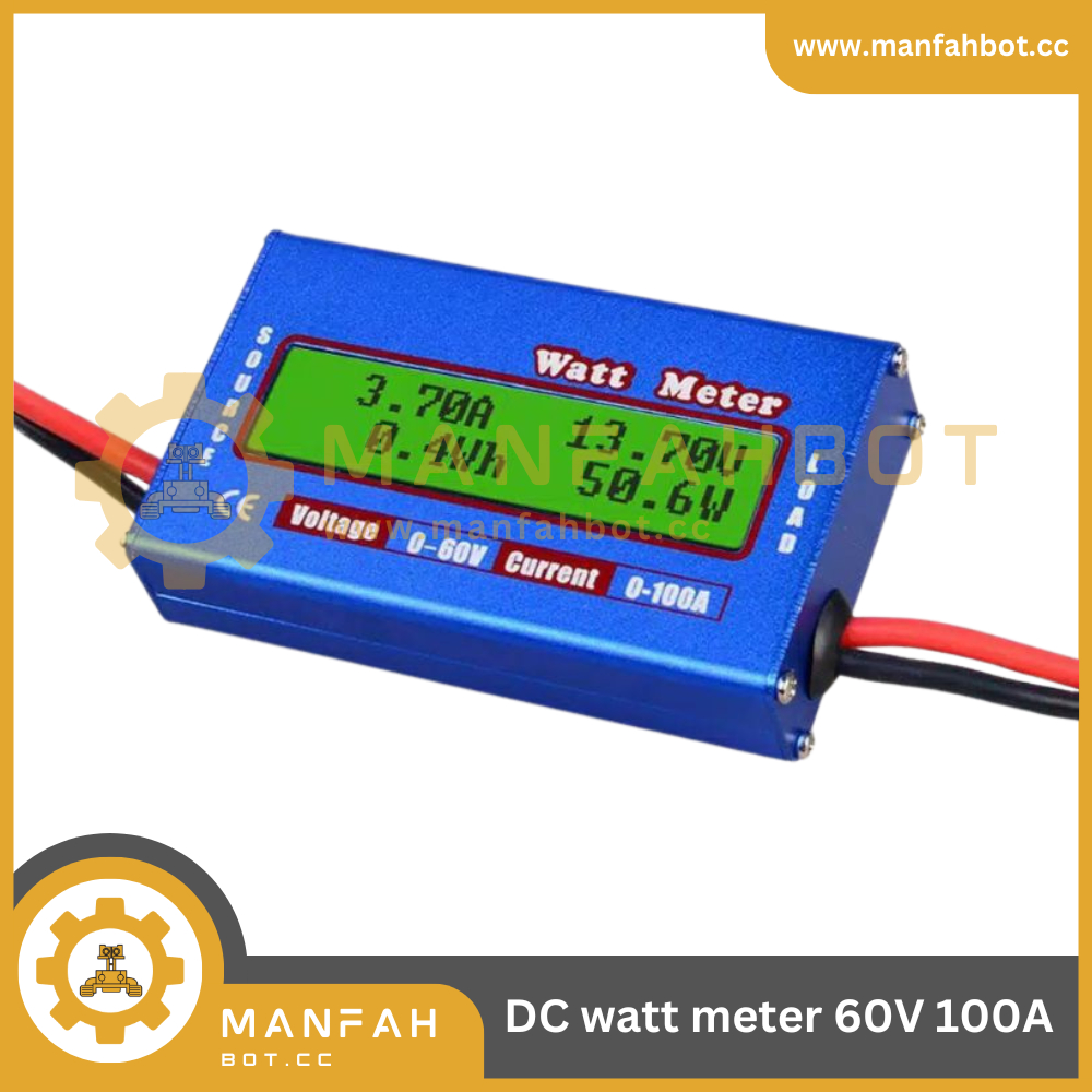 DC watt meter 60V 100A volt ampere watt meter Dc 60V 100A power analyzer