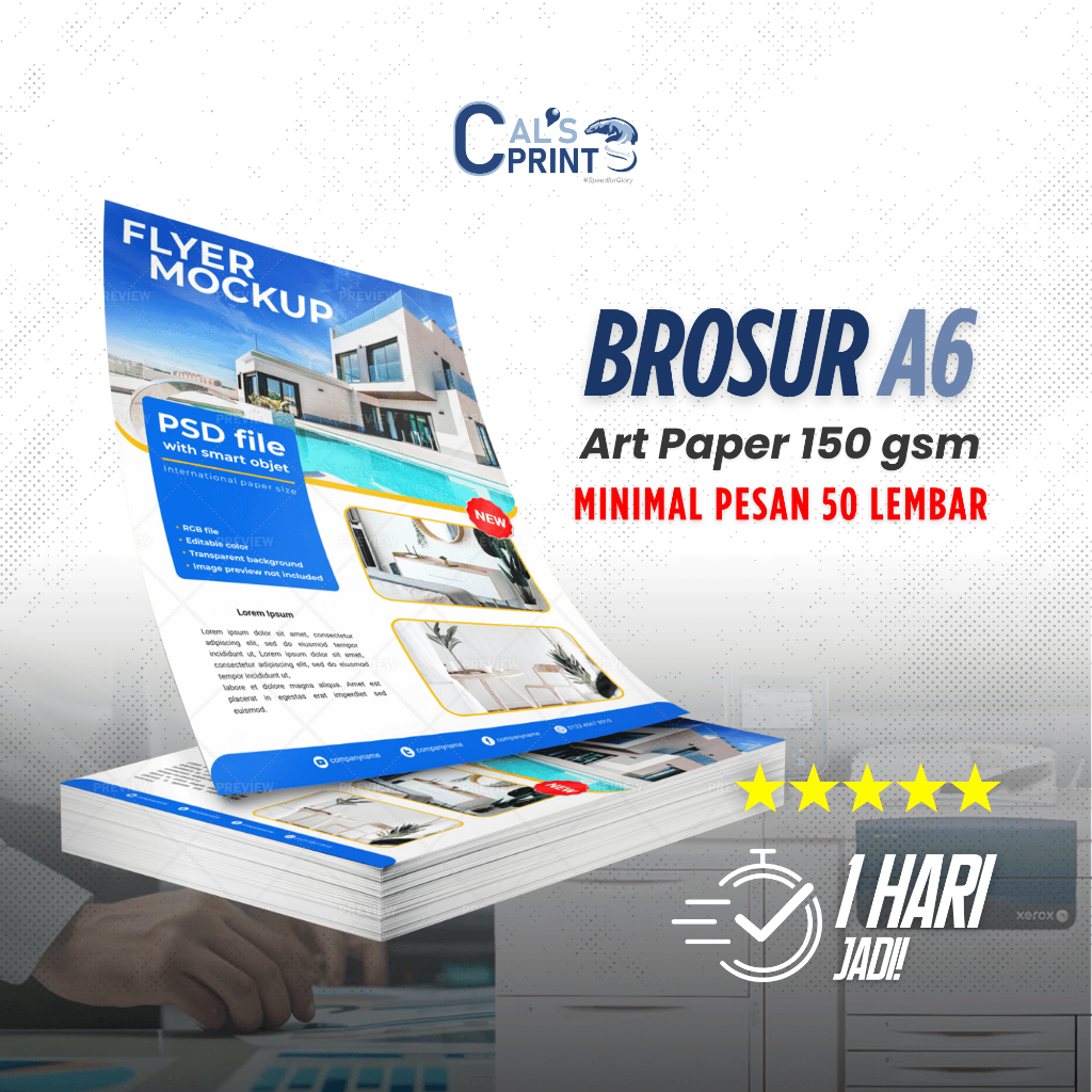 

Cetak Brosur A6 Custom Brosur 2 Sisi Flyer Ukuran A6 Brosur Custom