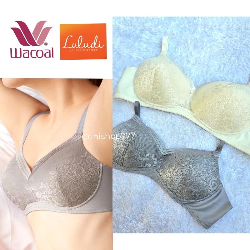 BRA LULUDI by WACOAL TANPA KAWAT BUSA SEDANG LACE LB 4821 NON WIRE BH WIRELESS RENDA LB4821
