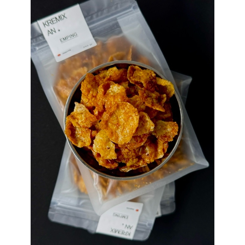 

Homemade Emping manis pedas