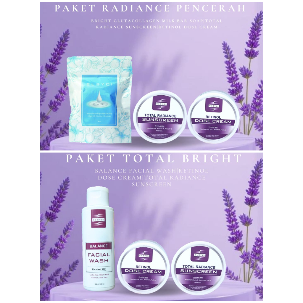 PAKET WAJAH FLEK - ATASI NODA HITAM & FLEK - NEW ELBYCI SKINCARE