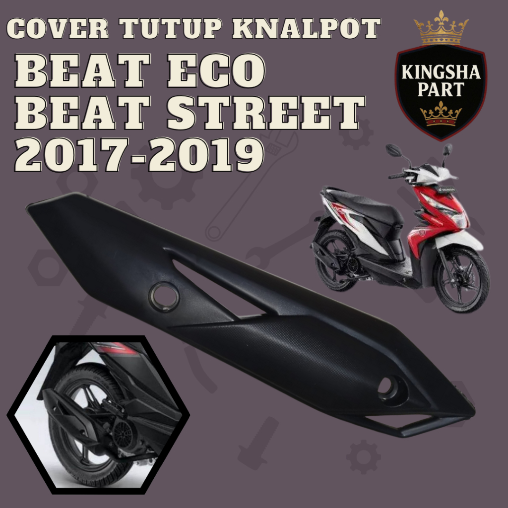 Cover knalpot beat esp cover tameng knalpot beat esp beat street tahun 2016-2019 knalpot beat eco