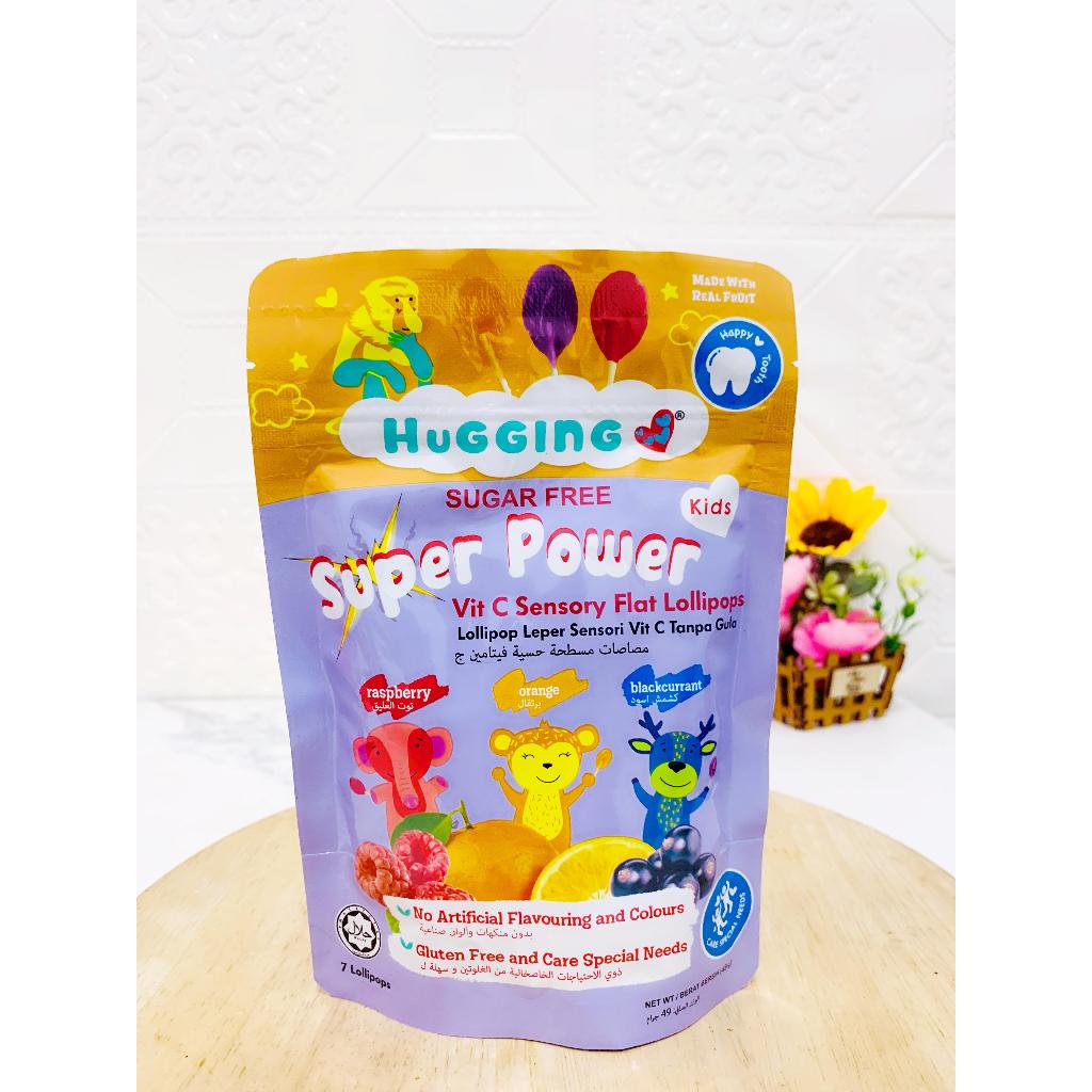 

Hugging Super Power Lollipop Sensory Flat Kids VIT C Gluten Free