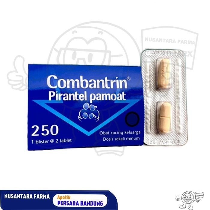 OBAT CACING COMBANTRIN 250 MG STRIP 2 TABLET DEWASA