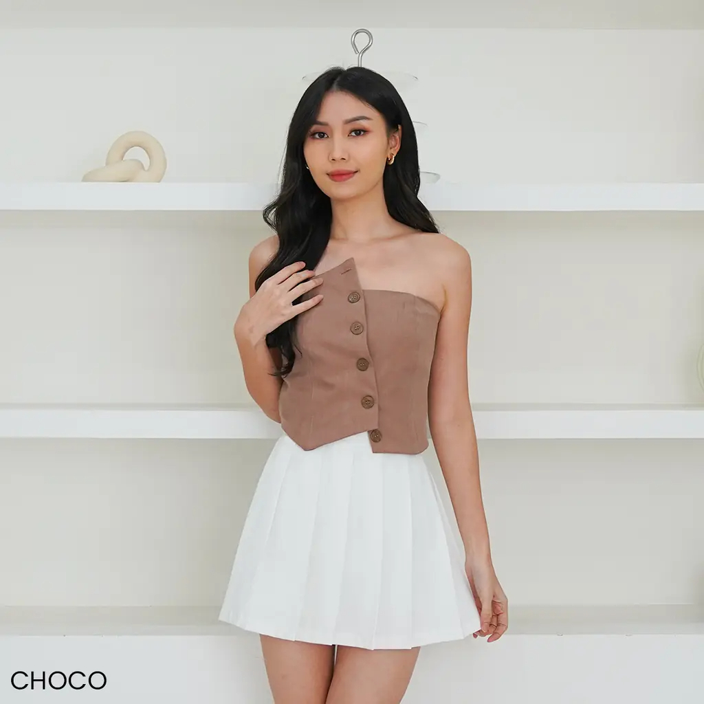 Zaina - Tube Vest Semiwool - Atasan Rompi Sabrina Wanita