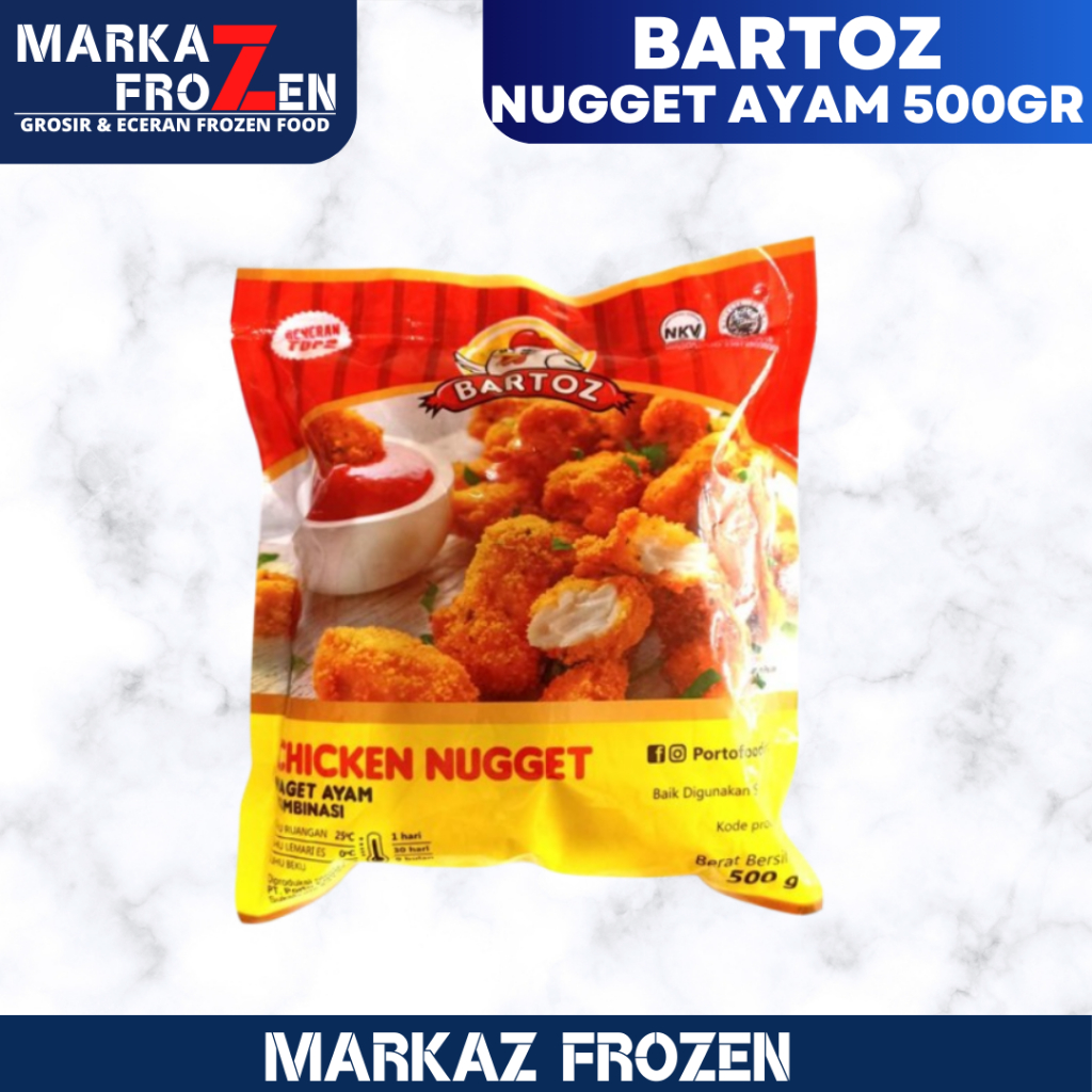 

BARTOZ NUGGET AYAM ORI 500GR