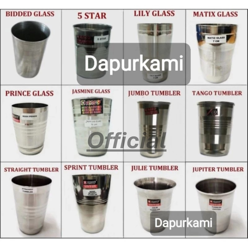 Gelas stainless cangkir / Gelas stainless TEBAL / Mug stainless