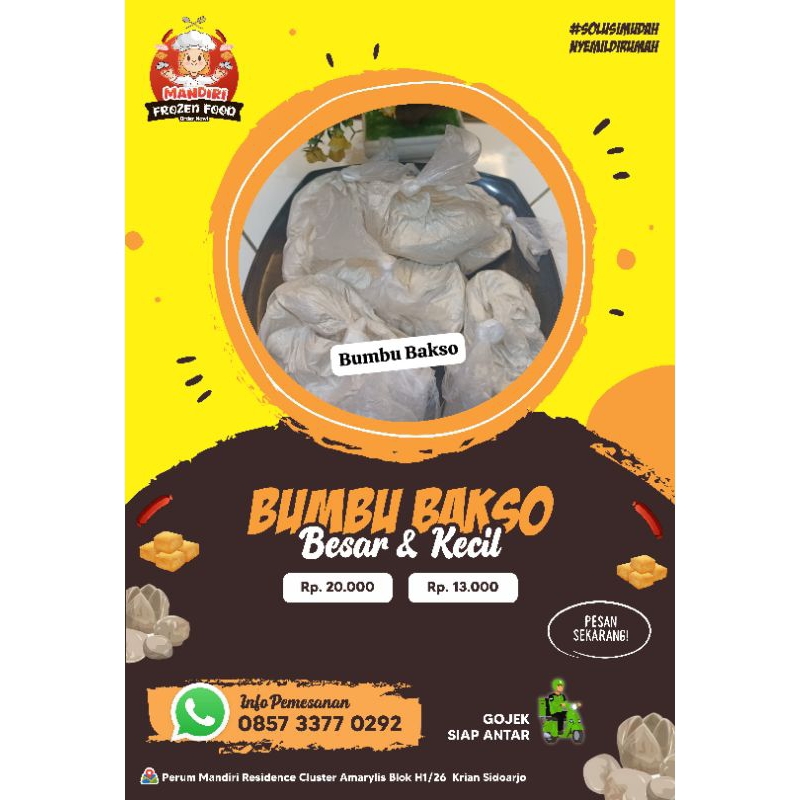 

Bumbu Bakso kecil