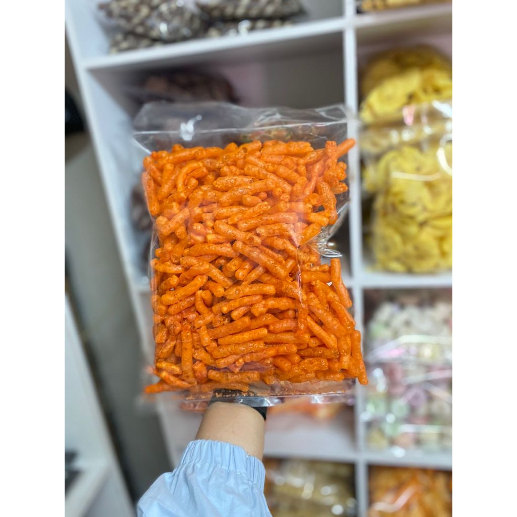 

Kerupuk pilus kmp Stick pedas balado 200gr