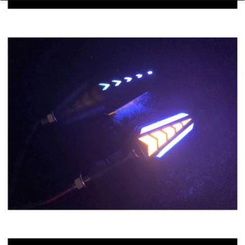 Promo 4 Lampu Sein Variasi Led Running 2 Sisi Sen Panah Sein Vixion,Klx,Crf,Cbr150,Vario,Mx King