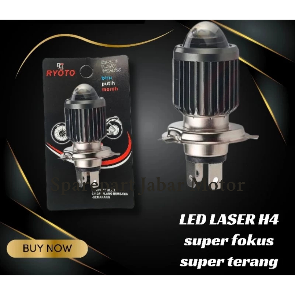 LED H4 Laser lampu depan model h4 bisa untuk mobil dan lampu motor vixion cb150 byson ninja r led pu