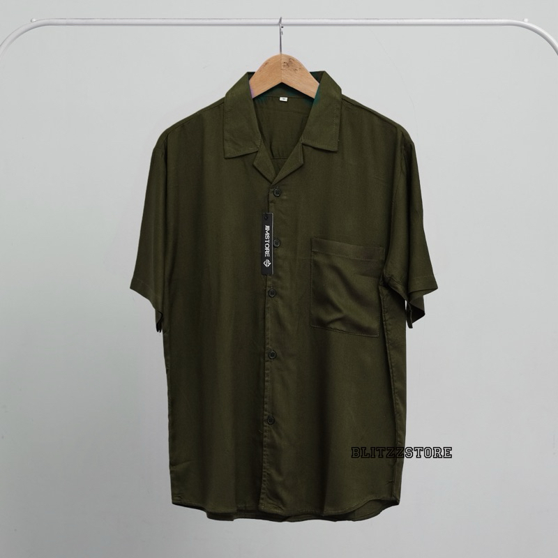 [BLITZZSTORE] Kemeja Polos Pria Vintage Original BLITZZSTORE