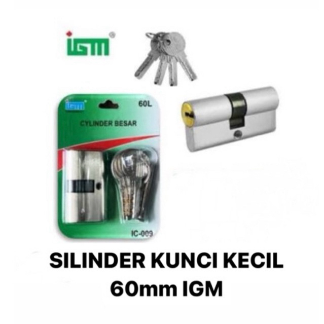 SILINDER KUNCI IGM 60mm S KECIL / L BESAR
