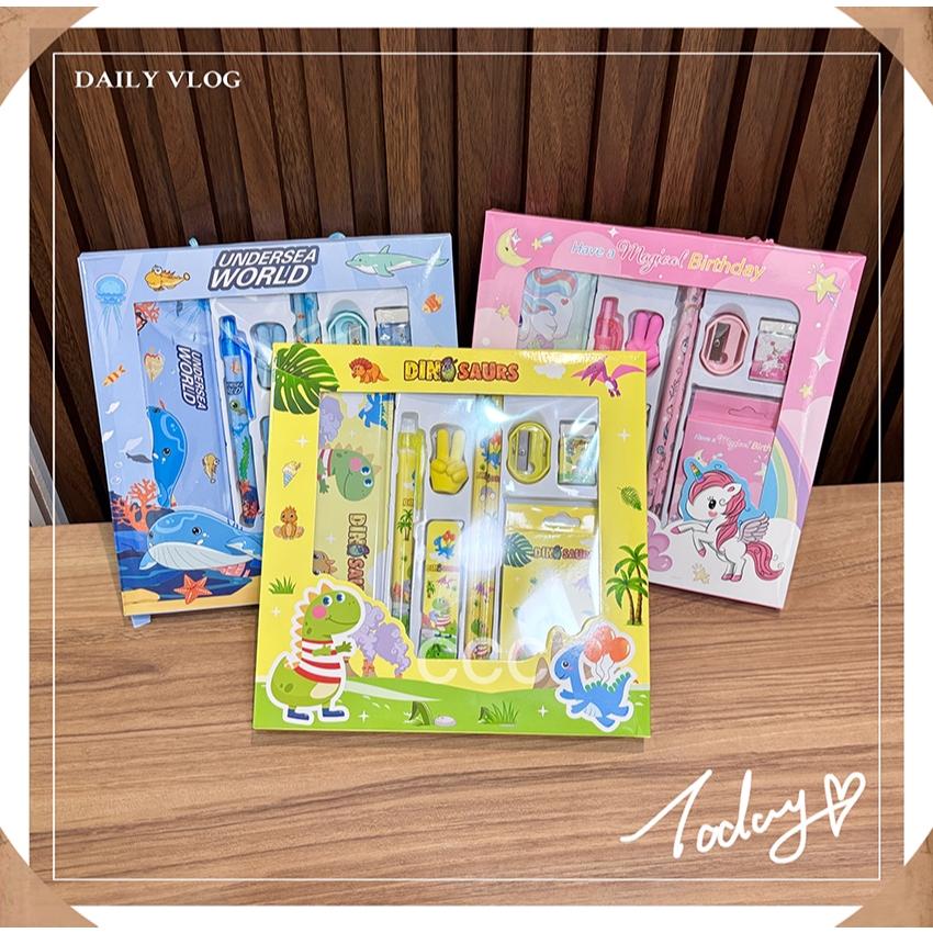 

SS1b. *9in1* Set Alat Tulis Kotak Pensil Study Hadiah Anak Sekolah Stationary