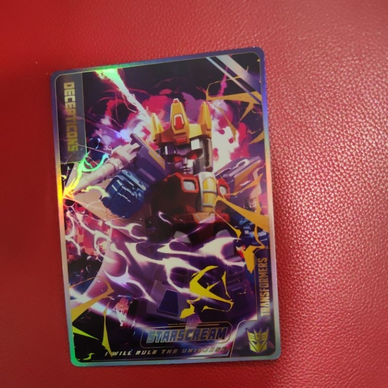 KARTU TRANSFORMERS STARSCREAM DECEPTICONS