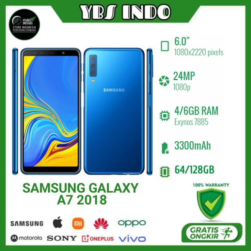 Samsung Galaxy A7 2018 SEIN - Smartphone Bekas Bergaransi