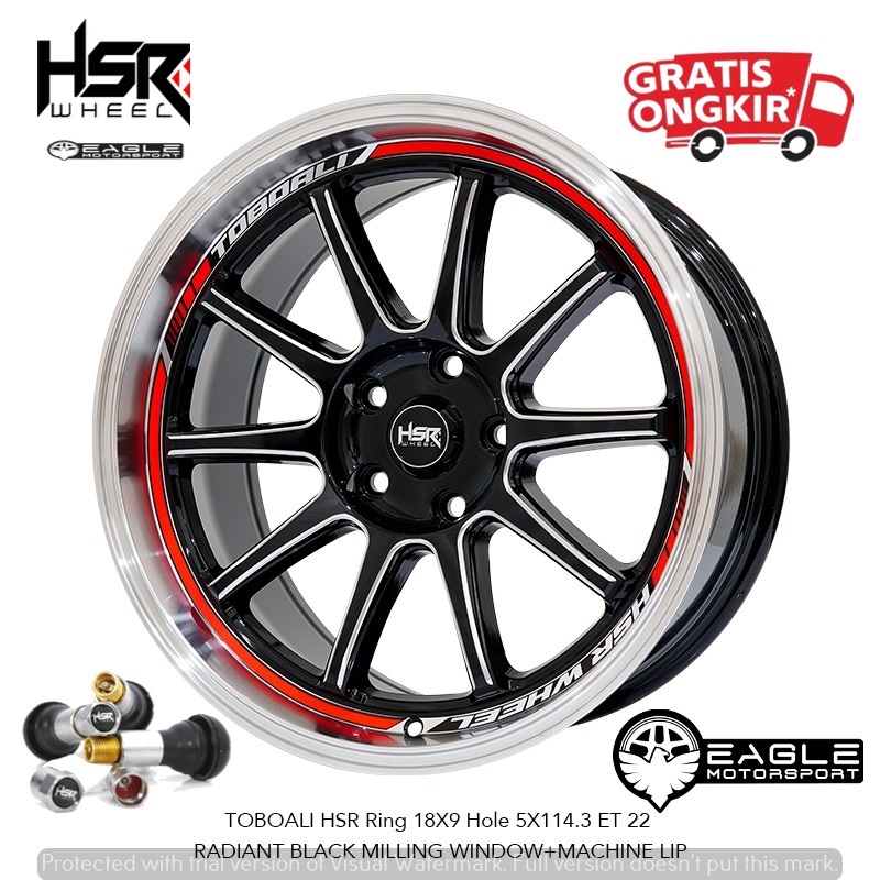 Velg Mobil Ring18 HSR TOBOALI Untuk Innova Expander Rush dll r18